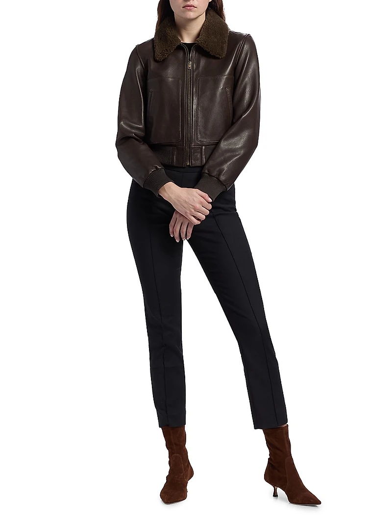 Tom Leather Bomber Jacket