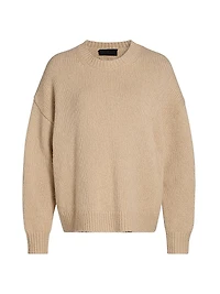 Chassy Camel Hair Crewneck Sweater