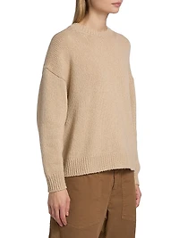 Chassy Camel Hair Crewneck Sweater