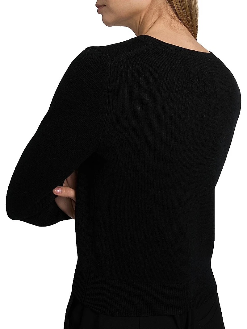 Tabbie Cashmere V-Neck Sweater