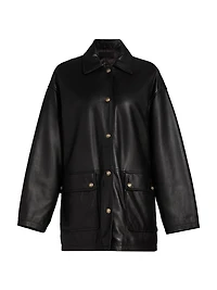 Cordel Leather Coat