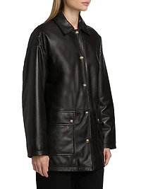 Cordel Leather Coat