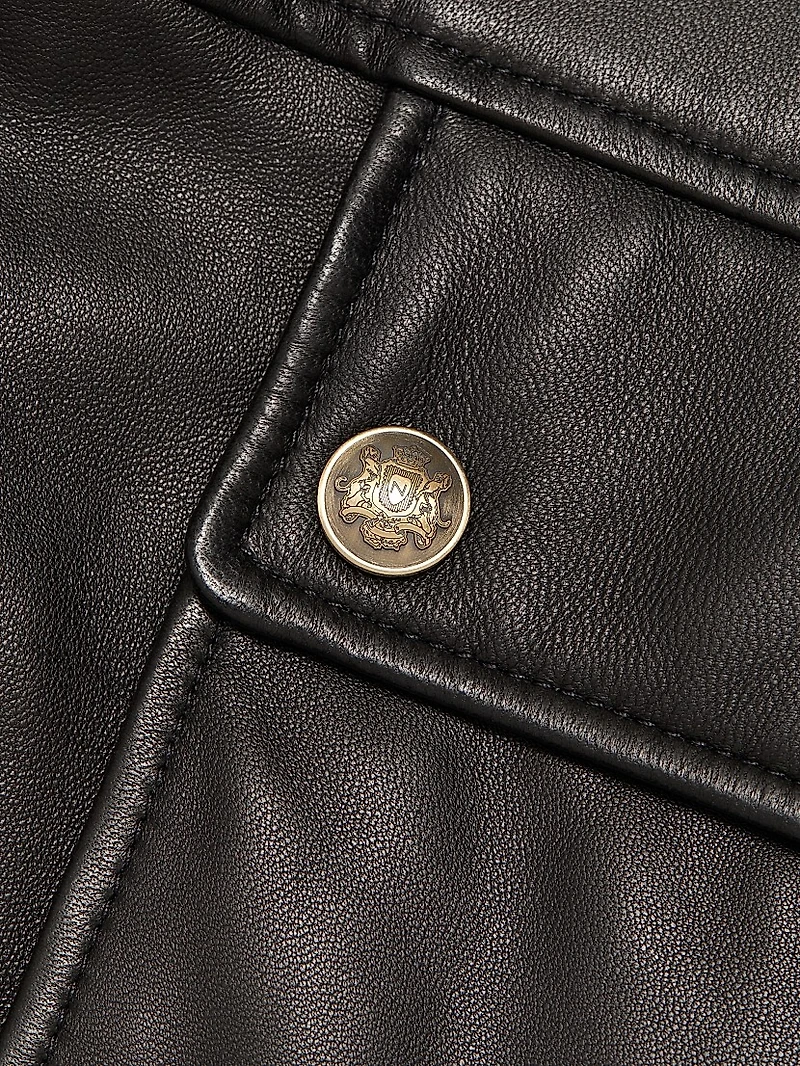 Cordel Leather Coat