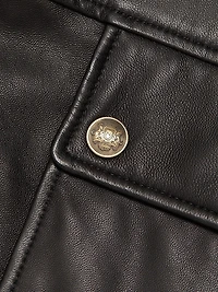 Cordel Leather Coat