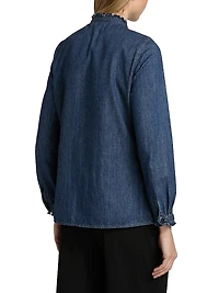 Marcela Denim Ruffled Shirt