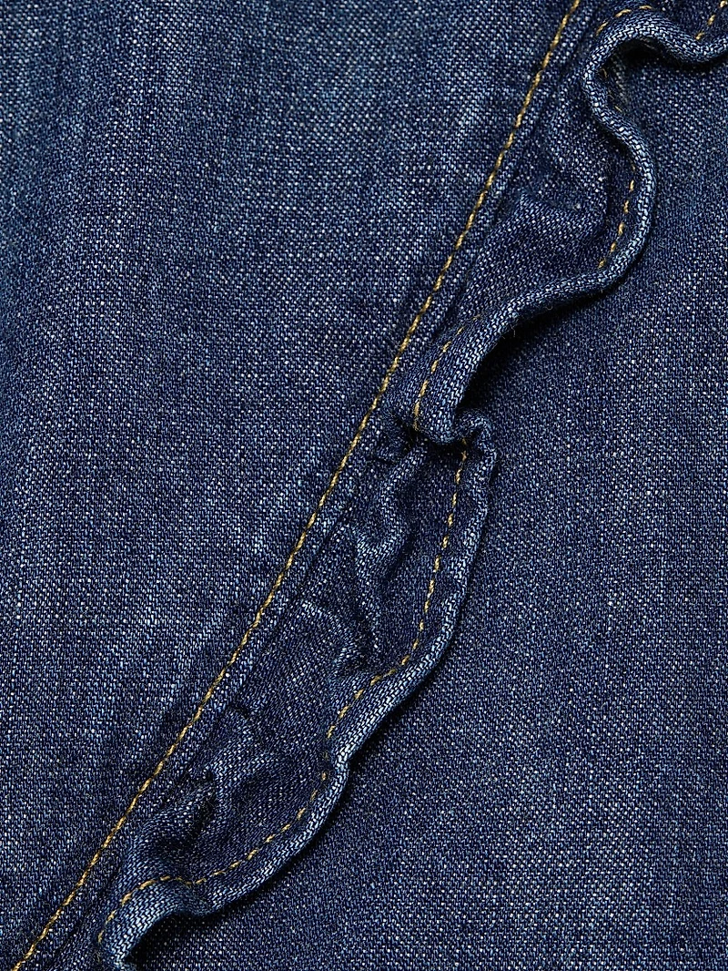 Marcela Denim Ruffled Shirt