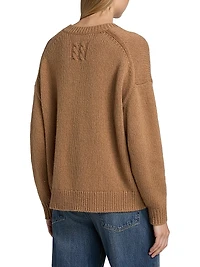 Shagan Camel Hair V-Neck Sweater