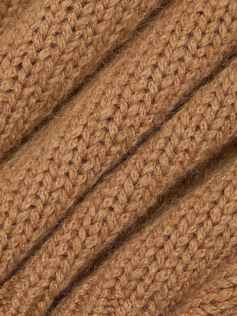 Shagan Camel Hair V-Neck Sweater