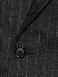Davis Pinstriped Wool Double-Breasted Blazer