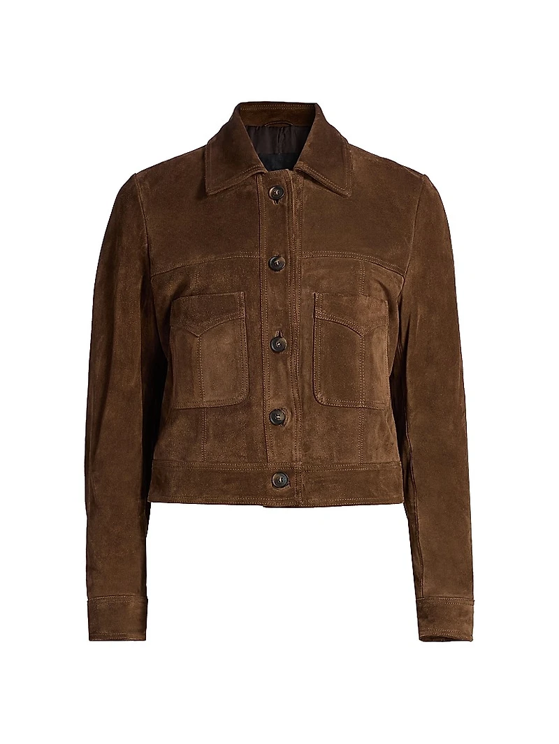 Susannah Suede Trucker Jacket
