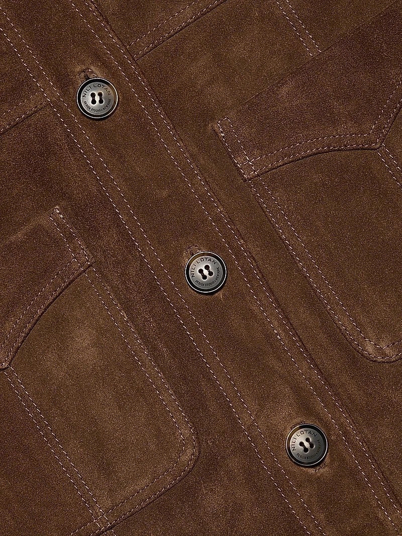 Susannah Suede Trucker Jacket