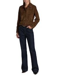 Susannah Suede Trucker Jacket