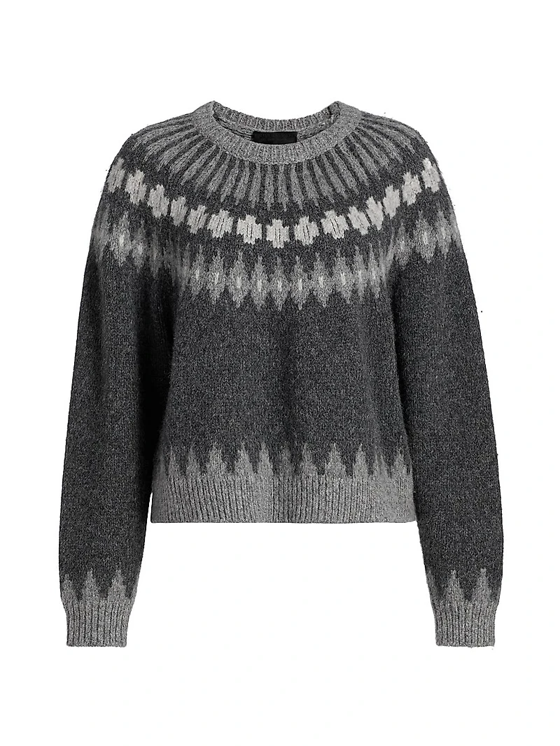 Alena Alpaca Fair Isle-Style Sweater