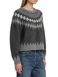 Alena Alpaca Fair Isle-Style Sweater