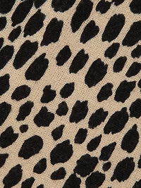 Keelah Animal-Print Cashmere Cardigan
