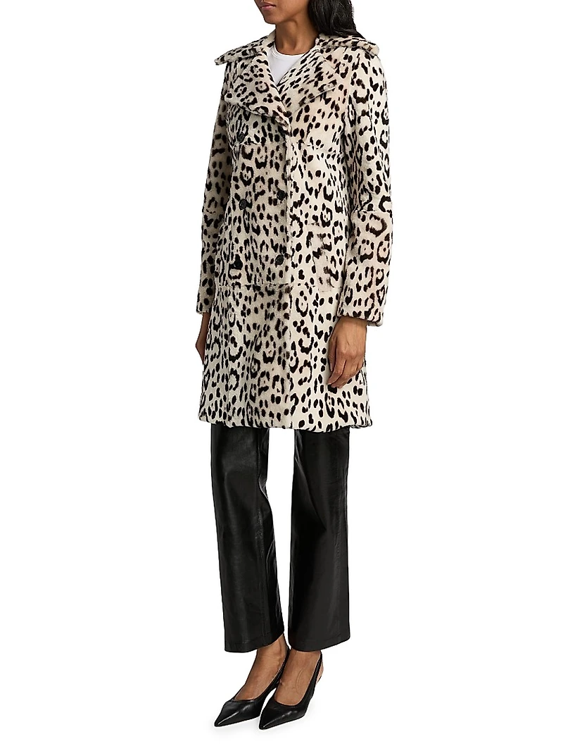 Crystal Leopard Print Duster Coat