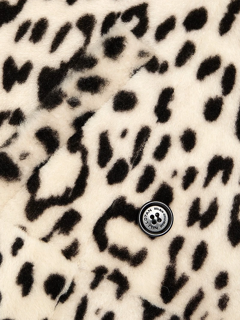 Crystal Leopard Print Duster Coat