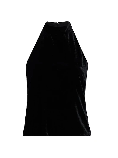 Peneloppe Velvet Halter Top