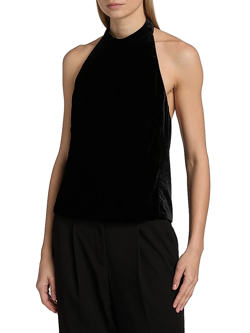 Peneloppe Velvet Halter Top