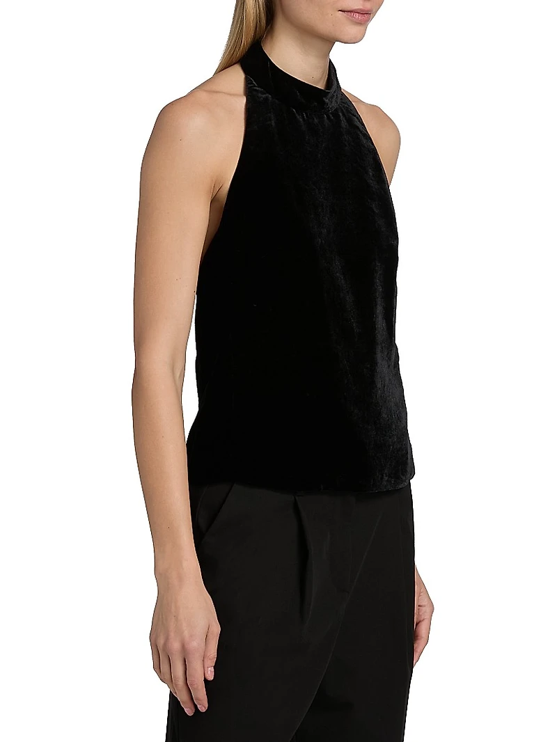 Peneloppe Velvet Halter Top