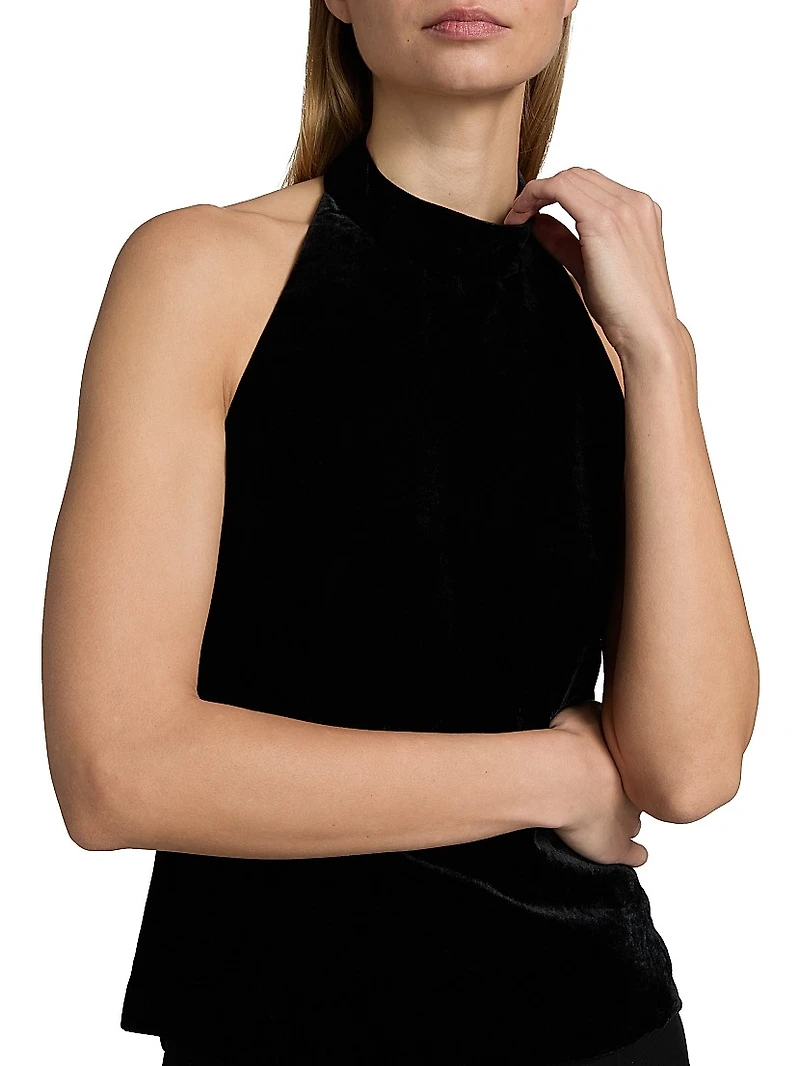 Peneloppe Velvet Halter Top