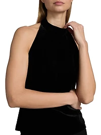 Peneloppe Velvet Halter Top