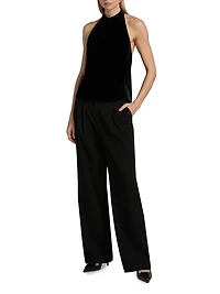 Peneloppe Velvet Halter Top
