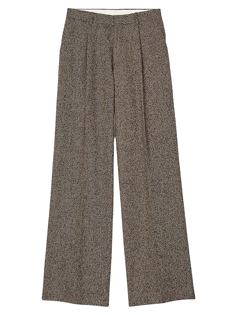 Wide-Leg Suit Trousers