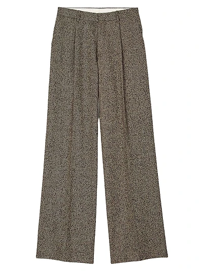 Wide-Leg Suit Trousers