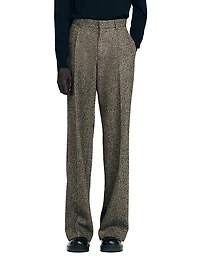 Wide-Leg Suit Trousers