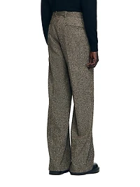 Wide-Leg Suit Trousers