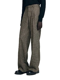 Wide-Leg Suit Trousers