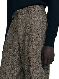 Wide-Leg Suit Trousers