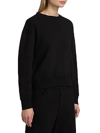 Gortana Cotton Crewneck Sweatshirt
