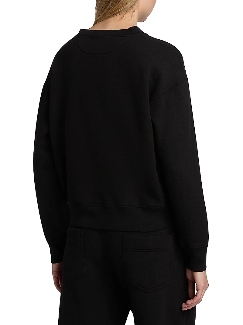 Gortana Cotton Crewneck Sweatshirt