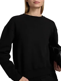 Gortana Cotton Crewneck Sweatshirt