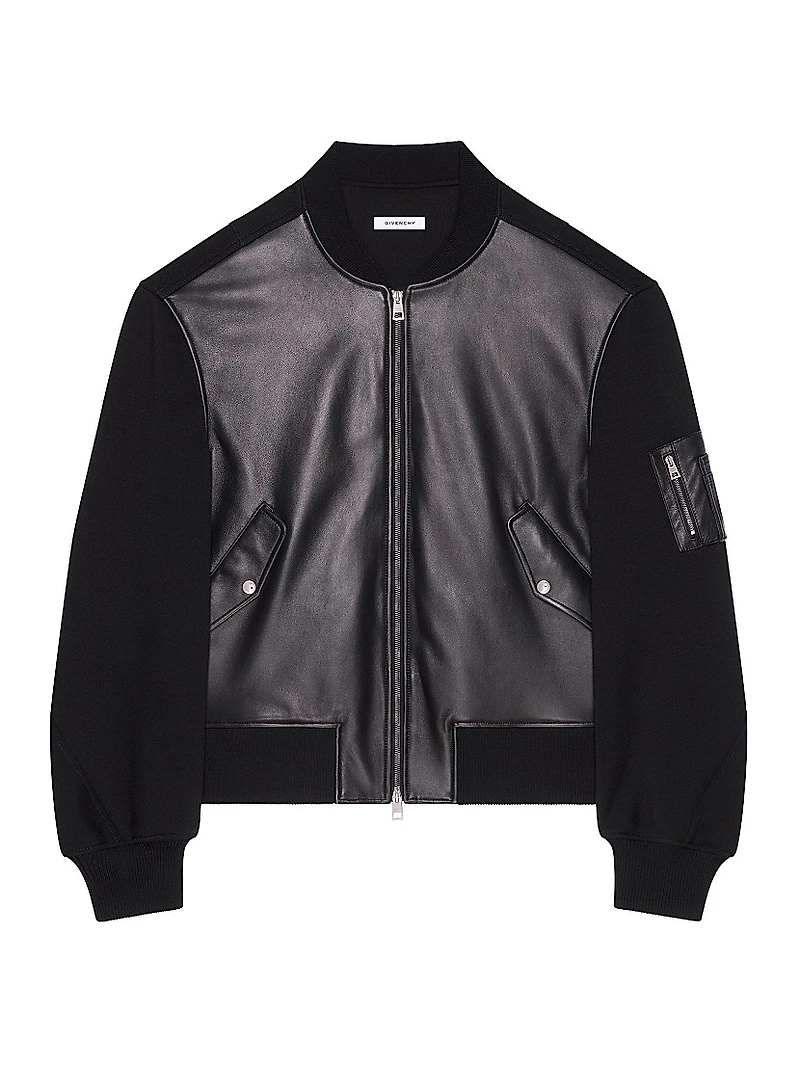 Bomber Nappa Leather and Wool