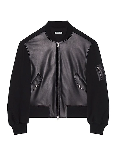 Bomber Nappa Leather and Wool