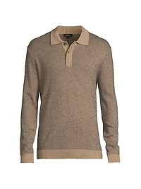 Anders Wool-Blend Polo Sweater