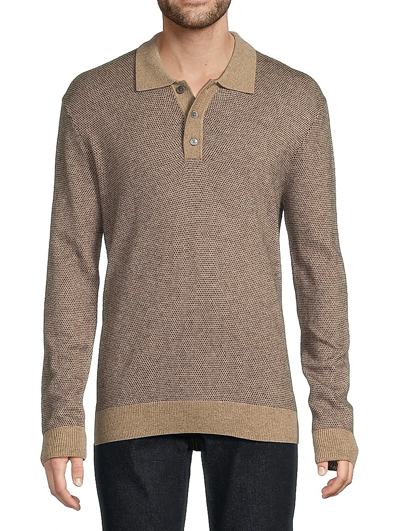 Anders Wool-Blend Polo Sweater