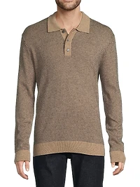 Anders Wool-Blend Polo Sweater