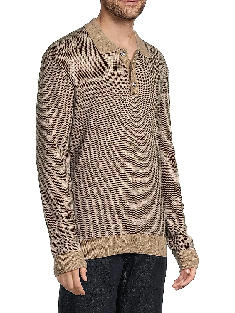 Anders Wool-Blend Polo Sweater