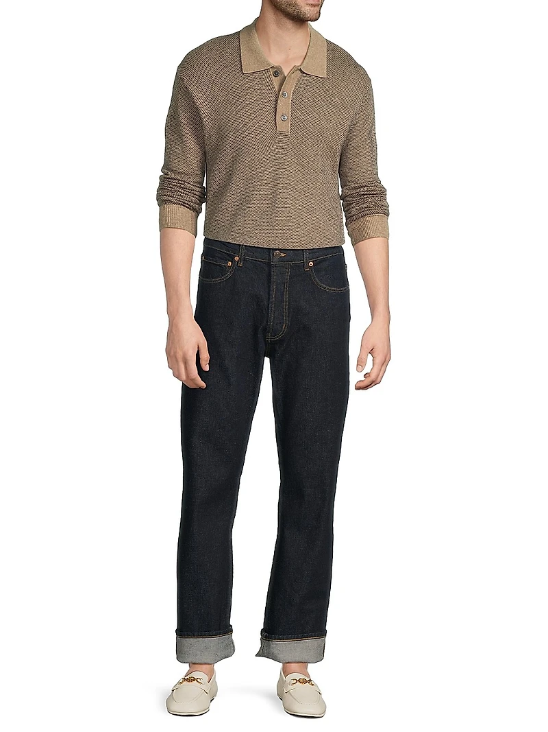 Anders Wool-Blend Polo Sweater