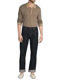Anders Wool-Blend Polo Sweater