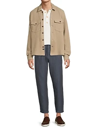 Wells Waffle-Knit Cotton-Blend Shirt