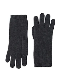 Cashmere Knit Gloves with Monili
