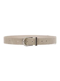 Suede Belt with Monili