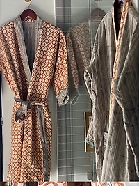 Block Print Reversible Robe