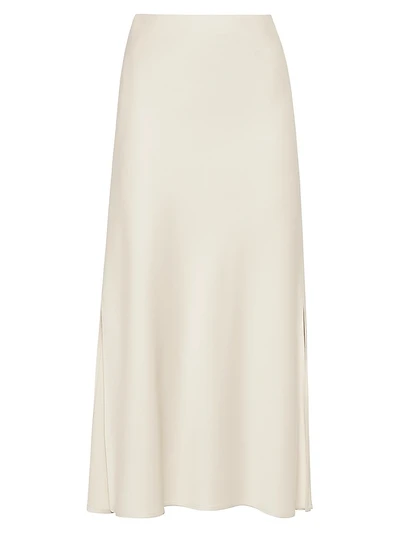 Satin Cady Fluid Pencil Skirt
