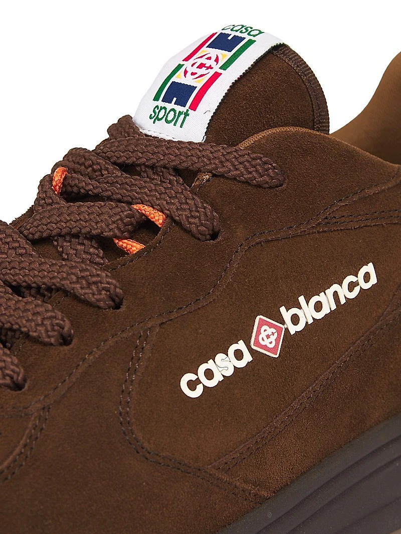 Court Low-Top Suede Sneakers